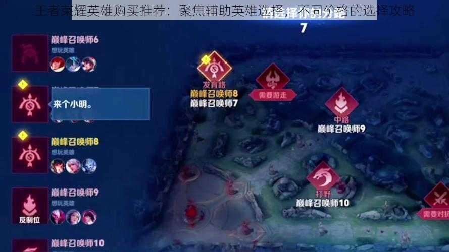 王者荣耀英雄购买推荐:聚焦辅助英雄选择,不同价格的选择攻略