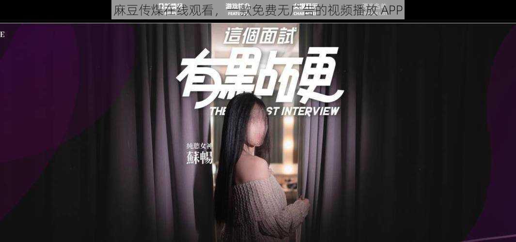 麻豆传煤在线观看,一款免费无广告的视频播放 APP